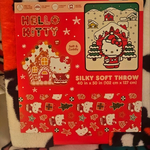 Hello Kitty, Christmas throw blanket - Picture 1 of 2